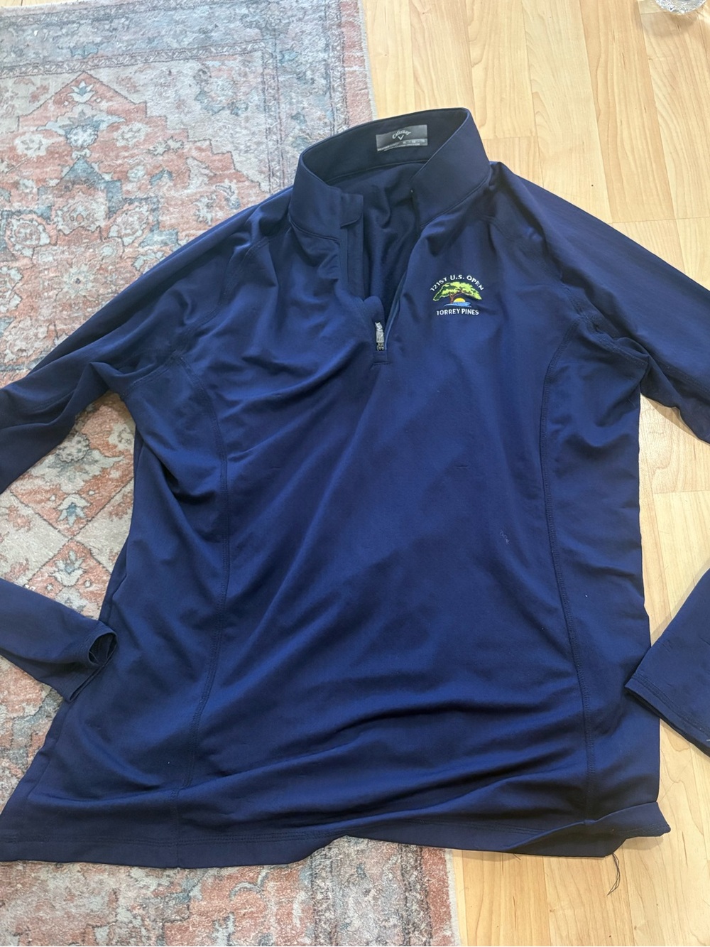 Callaway Torrey Pines Weather Series 121st US OPEN Quarter Zip golf pullover XL